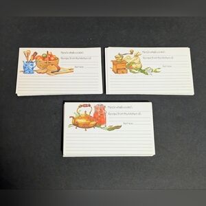 Recipe Cards Kitchen Illustrations Here's What's Cookin Bundle 27